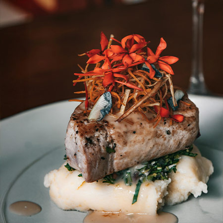 De Beekdalhoeve, Renkum, 2e Kerstdag Diner, Tonijnfilet